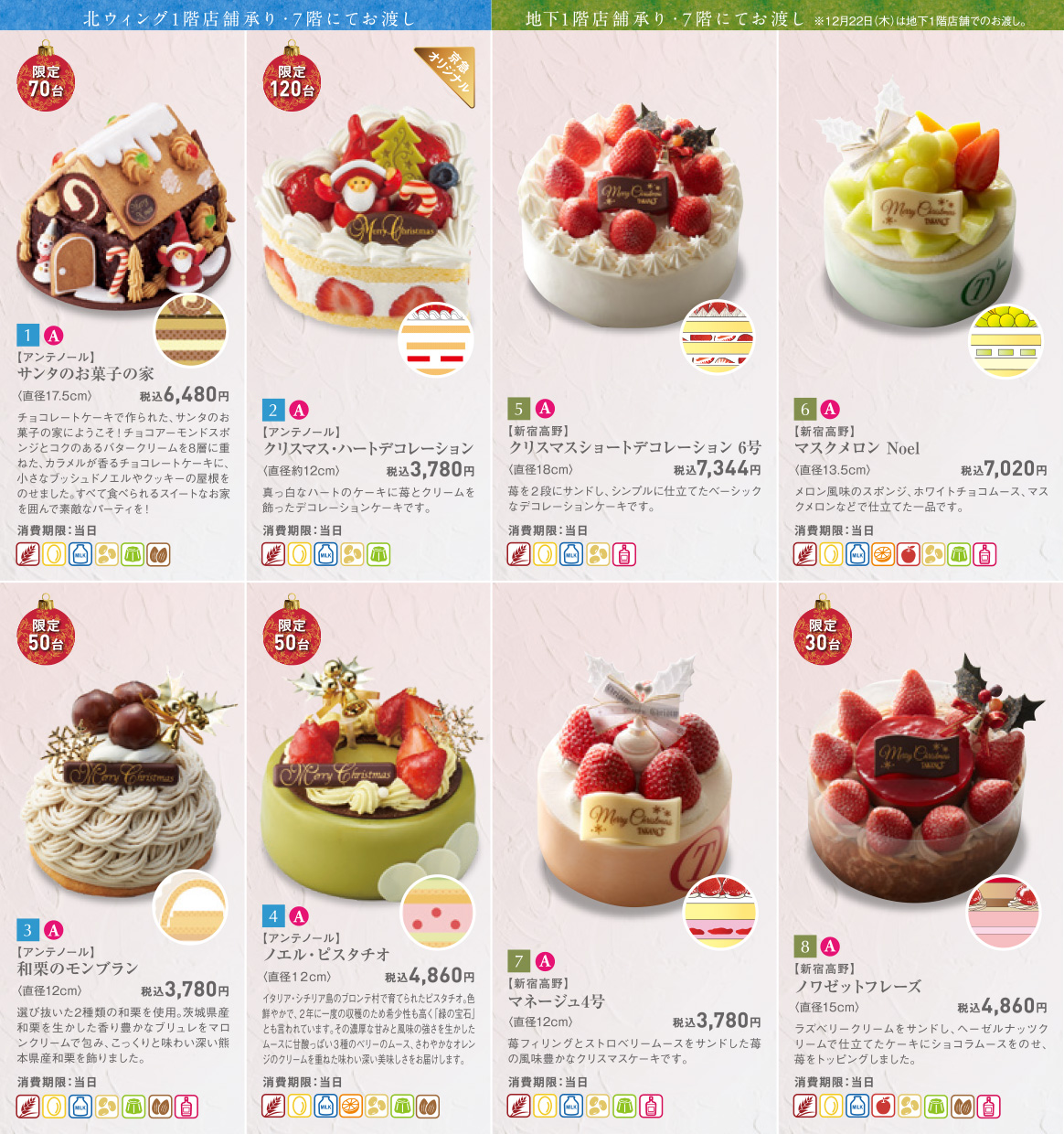 クリスマスケーキご予約り チラシ クーポン 京急百貨店