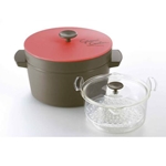 電子レンジ専用保温調理器　グランクッカー（内鍋１．６５Ｌ）約３０×２２×１８ｃｍ　　約１．０１６ｇ